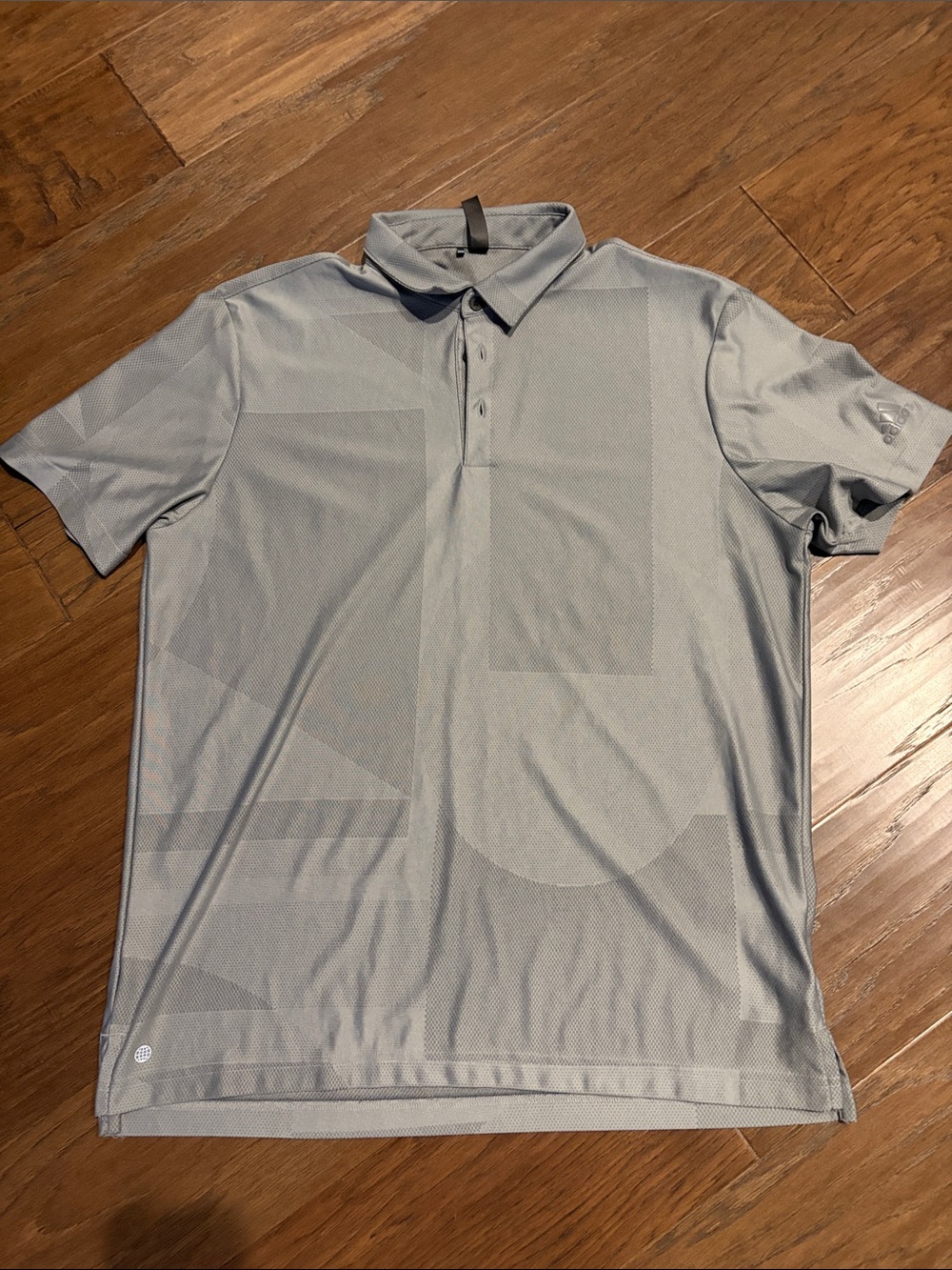 adidas Men's Light Gray Polo Shirt